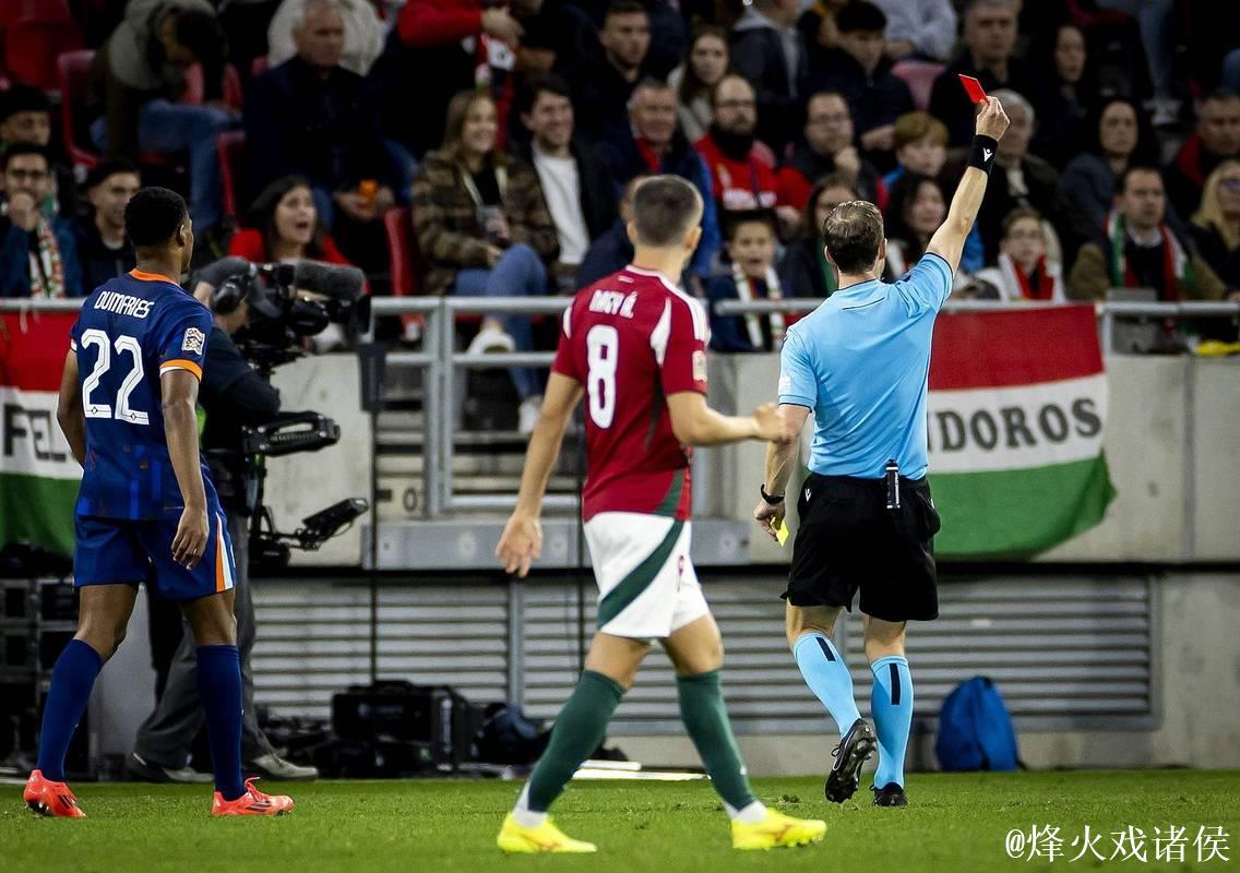 欧国联-范迪克红牌邓弗里斯救主 荷兰1-1匈牙利